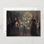 Weihnachtsabend Feiertagspostkarte (Vorne/Hinten)
