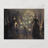 Weihnachtsabend Feiertagspostkarte (Vorderseite)