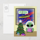 Weihnachtsabend Feiertagspostkarte (Vorne/Hinten)