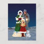 Weihnachtsabend Feiertagspostkarte (Vorderseite)