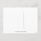 Weihnachtsabend Feiertagspostkarte (Rückseite)