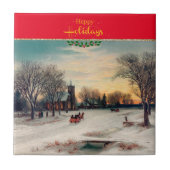 Weihnachtsabend Fliese (Vorderseite)