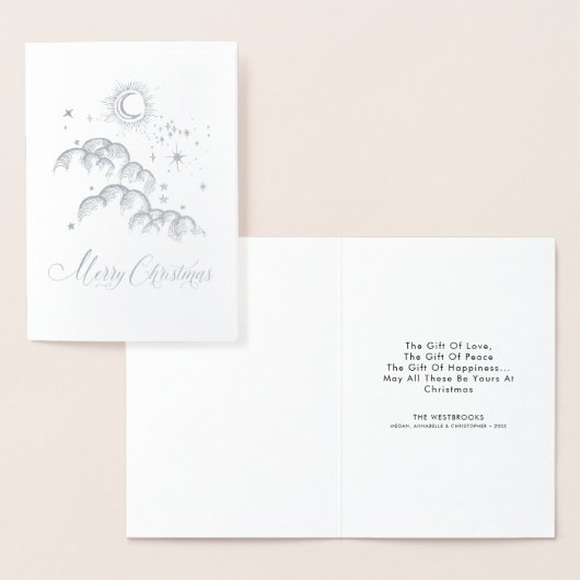 Weihnachtsabend Folienkarte (Anzeige)