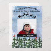 Weihnachtsabend Foto Weihnachtskarte Feiertagskarte (Vorne/Hinten)