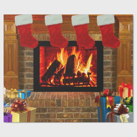 Weihnachtsabend Geschenkpapier (Flach)