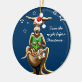 Weihnachtsabend in Australien Keramik Ornament (Links)