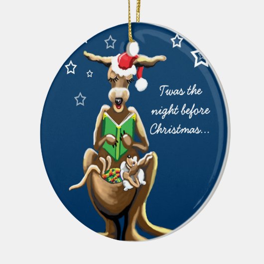 Weihnachtsabend in Australien Keramik Ornament (Links)