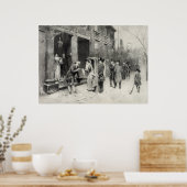 Weihnachtsabend in der Kolonialzeit - Poster/Druck Poster (Küche)