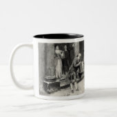 Weihnachtsabend in der Tasse der Kolonialzeit (Links)