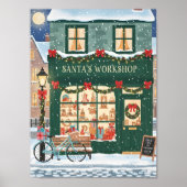 Weihnachtsabend in Santas Werkstatt Poster (Vorne)