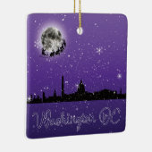 Weihnachtsabend in Washington DC Keramikornament (Rechts)