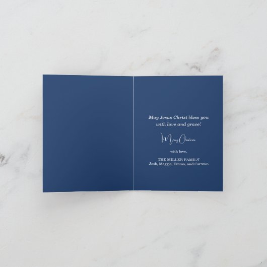 Weihnachtsabend Karte (Innenseite)