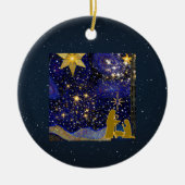 Weihnachtsabend Keramik Ornament (Vorne)