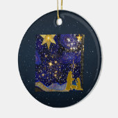 Weihnachtsabend Keramik Ornament (Links)