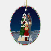 Weihnachtsabend Keramikornament (Rechts)