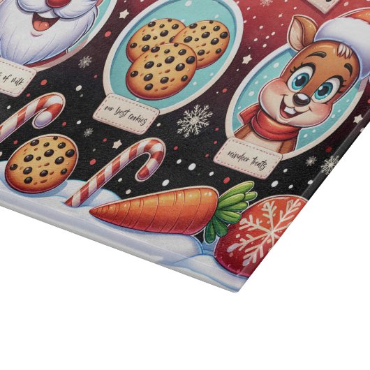 Weihnachtsabend Leckerei Board Geschenk | Milch un Schneidebrett (Ecke)