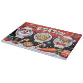 Weihnachtsabend Leckerei Board Geschenk | Milch un Schneidebrett (Ecke)