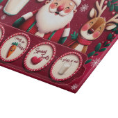 Weihnachtsabend-Leckerei Schneidebrett (Ecke)