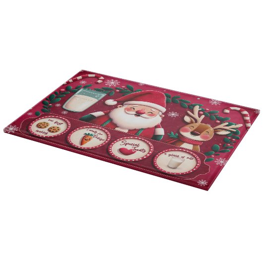 Weihnachtsabend-Leckerei Schneidebrett (Ecke)