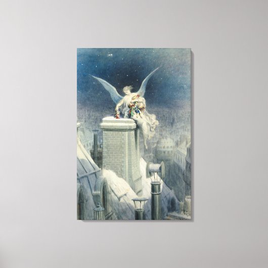 Weihnachtsabend Leinwanddruck (Vorderseite)