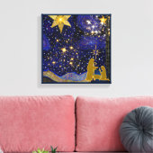 Weihnachtsabend Leinwanddruck (Insitu (Wohnzimmer))