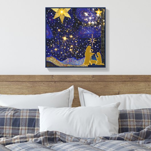 Weihnachtsabend Leinwanddruck (Insitu (Schlafzimmer))