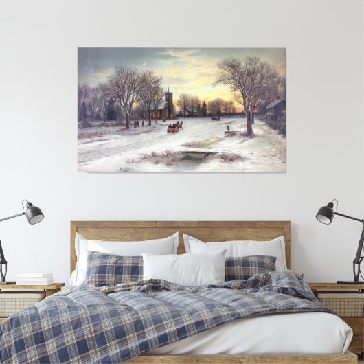 Weihnachtsabend Leinwanddruck (Insitu (Schlafzimmer))