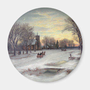 Weihnachtsabend Magnet