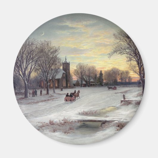 Weihnachtsabend Magnet (Vorne)