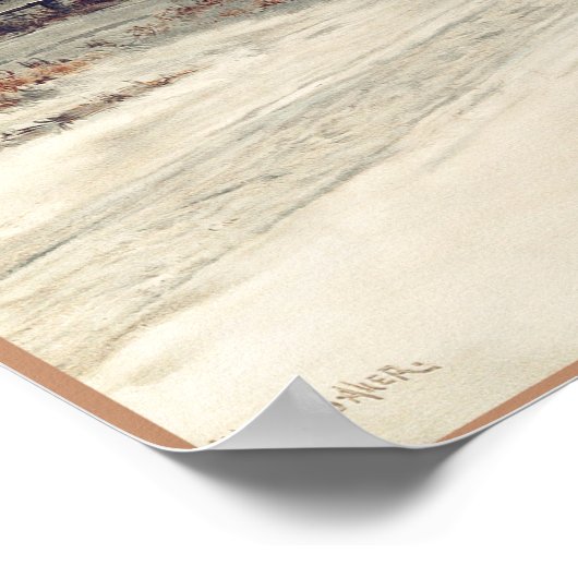 Weihnachtsabend Malerei (1885) von W. C. Bauer Poster (Ecke)