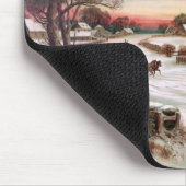 Weihnachtsabend-Mauspad Mousepad (Ecke)