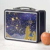 Weihnachtsabend Metall Brotdose (Beispiel)