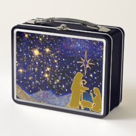 Weihnachtsabend Metall Brotdose