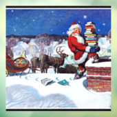 Weihnachtsabend mit Büchern Fensteraufkleber (Blatt 3)