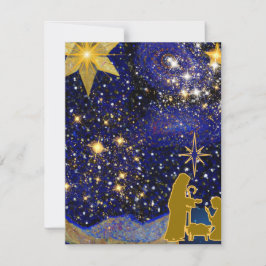 Weihnachtsabend Mitteilungskarte