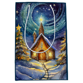 Weihnachtsabend Mittlere Geschenktüte