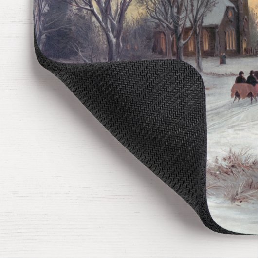 Weihnachtsabend Mousepad (Ecke)
