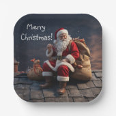 Weihnachtsabend Pappteller (Vorderseite)