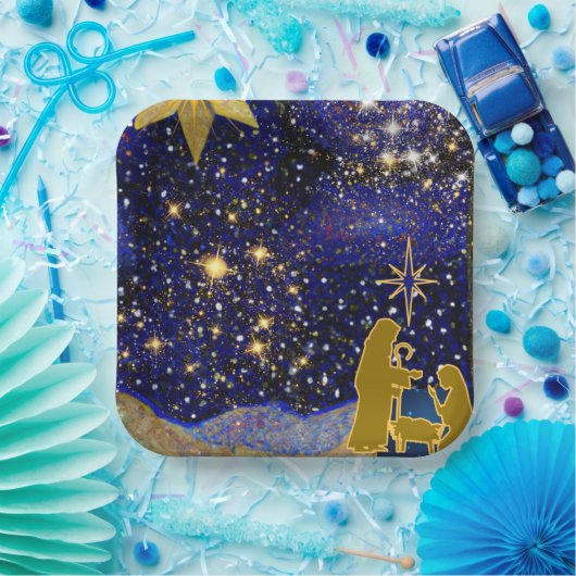 Weihnachtsabend Pappteller (Party)