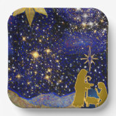 Weihnachtsabend Pappteller (Vorderseite)