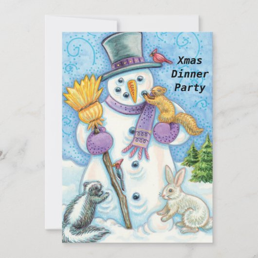 Weihnachtsabend Party 2 Einladung (Vorderseite)