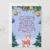 Weihnachtsabend Party Einladung (Rückseite)