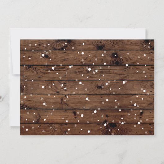 Weihnachtsabend Party Feiertage Wohnen Xmas Einladung (Rückseite)