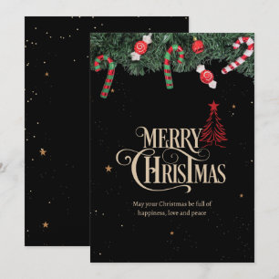 Weihnachtsabend Party Minimalistischer Weihnachtsa Feiertagskarte