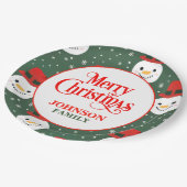 Weihnachtsabend Party Paper Teller (Schrägansicht)