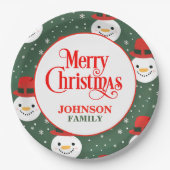 Weihnachtsabend Party Paper Teller (Vorderseite)