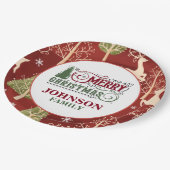 Weihnachtsabend Party Paper Teller (Schrägansicht)