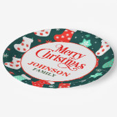 Weihnachtsabend Party Paper Teller (Schrägansicht)