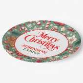 Weihnachtsabend Party Paper Teller (Schrägansicht)