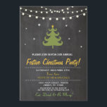 Weihnachtsabend Party Tree Lights Tree Einladung<br><div class="desc">Elegantes Weihnachts-Party-Design. ÄNDERN SIE DEN TEXT EINFACH,  UM IHR PARTY . Rückseite im Lieferumfang enthalten</div>